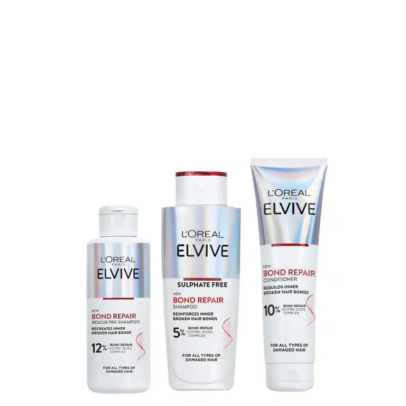 L’Oréal Paris Elvive Bond Repair 3 Step Routine Bundle For Damaged Hair